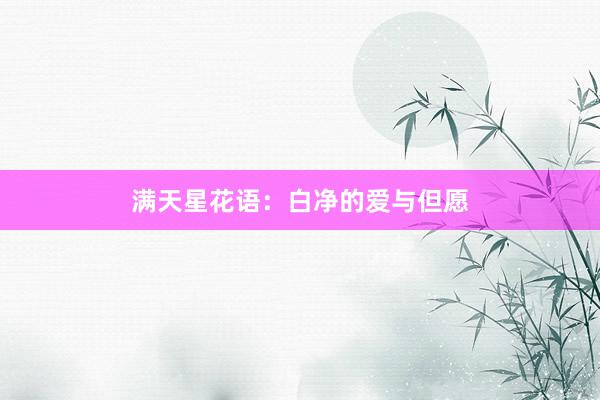 满天星花语：白净的爱与但愿
